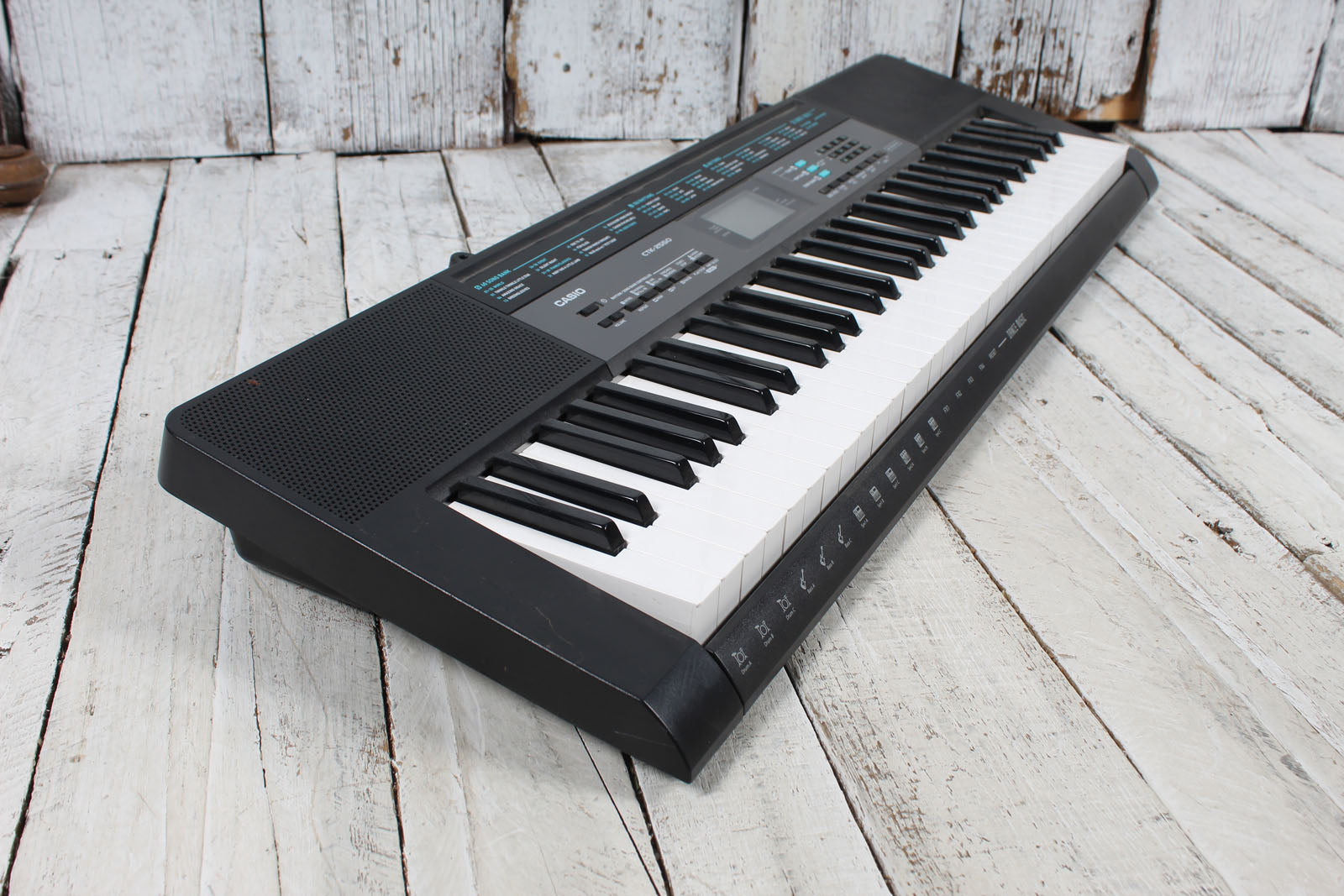 Casio CTK-2550 Keyboard 61 Key Portable Keyboard Black with Sustain Pedal and Power Supply