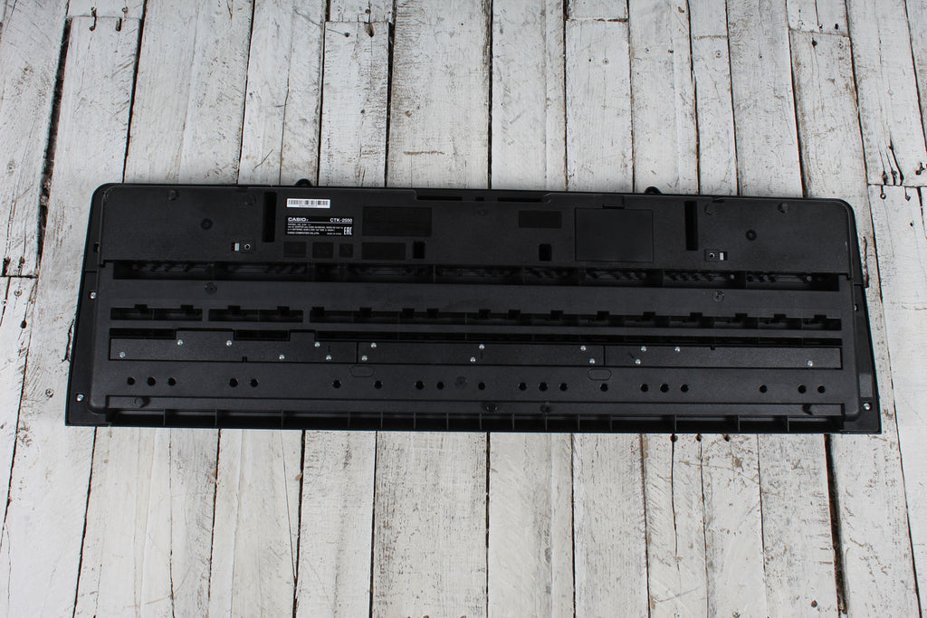 Casio CTK-2550 Keyboard 61 Key Portable Keyboard Black with Sustain Pedal and Power Supply