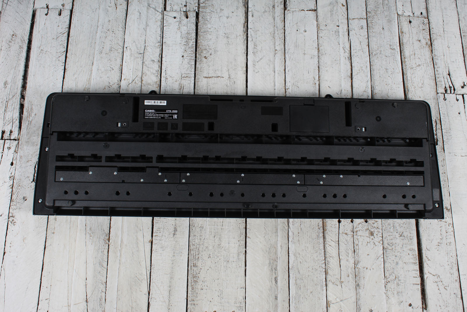 Casio CTK-2550 Keyboard 61 Key Portable Keyboard Black with Sustain Pedal and Power Supply