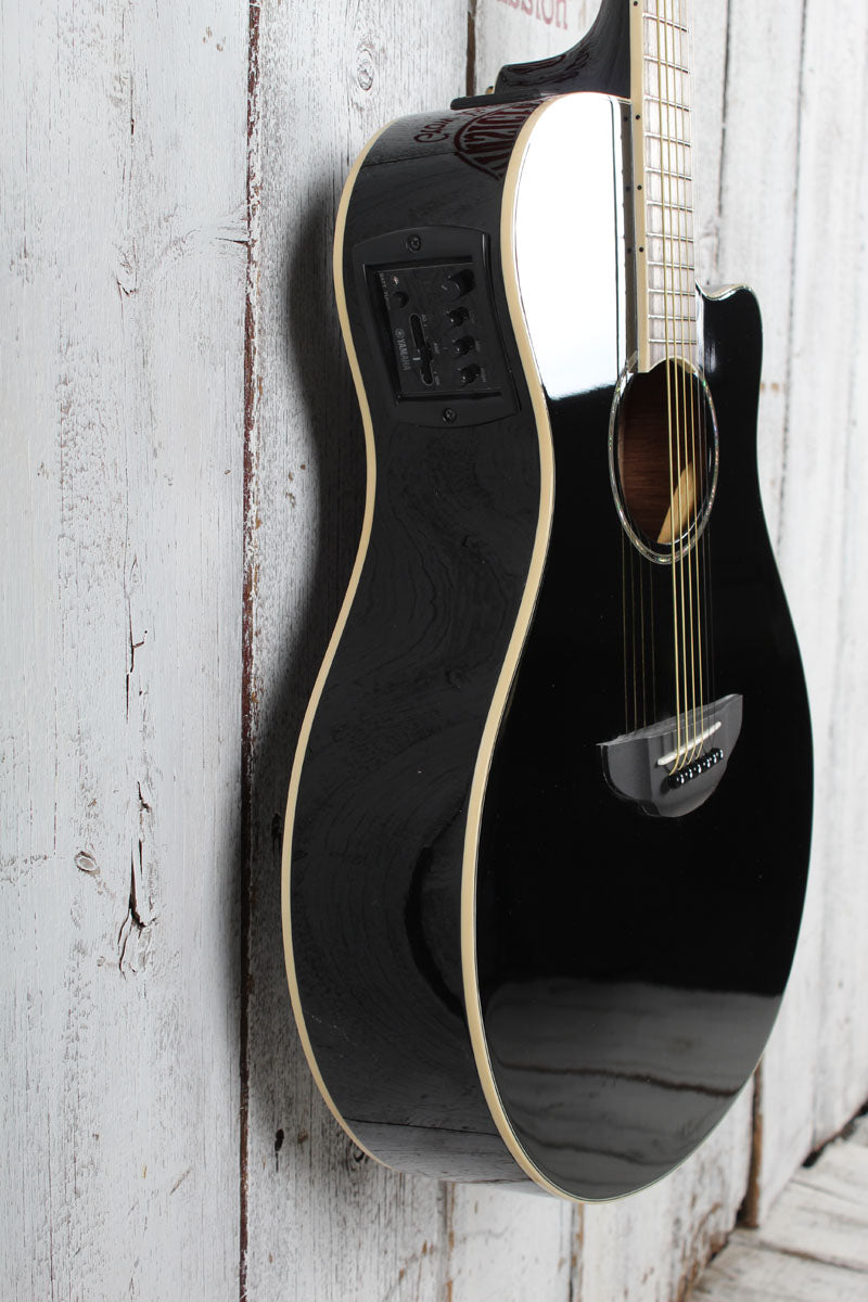 Yamaha APX Series APX600 Thinline Cutaway Acoustic Electric Guitar Black Finish