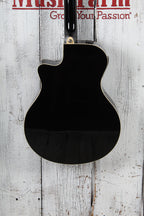Yamaha APX Series APX600 Thinline Cutaway Acoustic Electric Guitar Black Finish