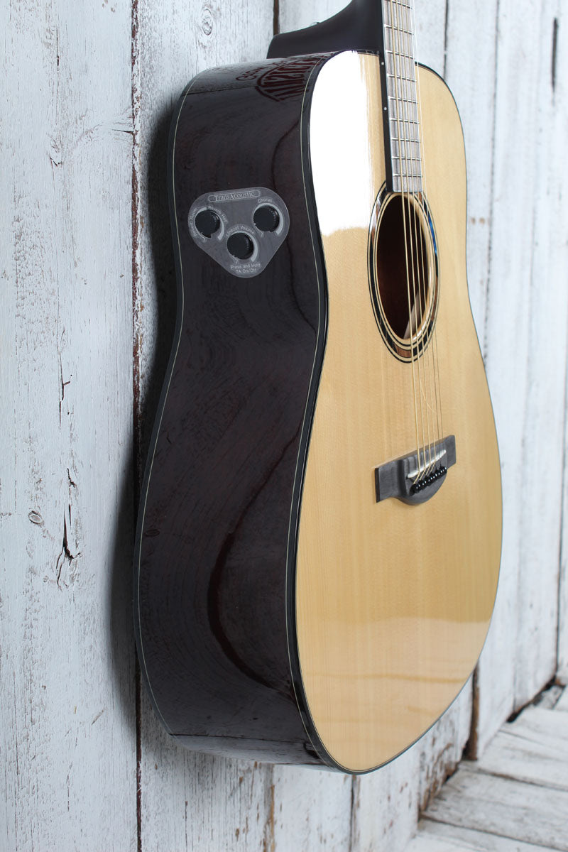Yamaha TransAcoustic Dreadnought Acoustic Electric Guitar Natural with Gig Bag