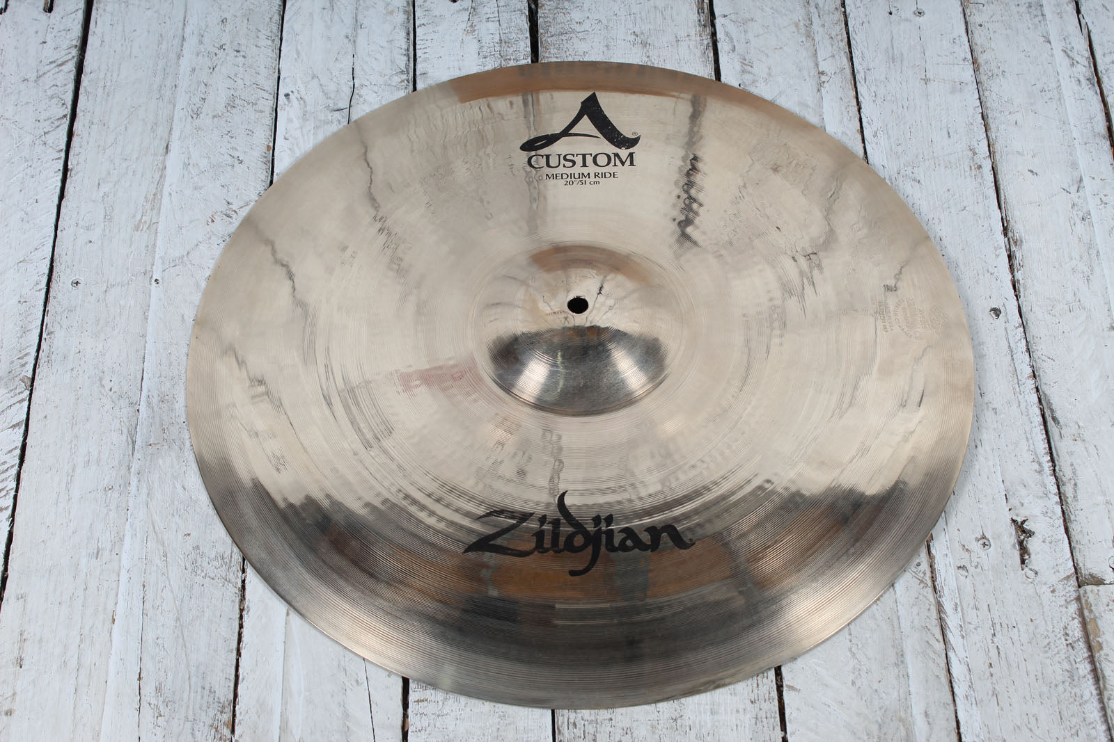 Zildjian 20 Inch A Custom Medium Ride Cymbal 20" Medium Ride Drum Cymbal A20519 Main image