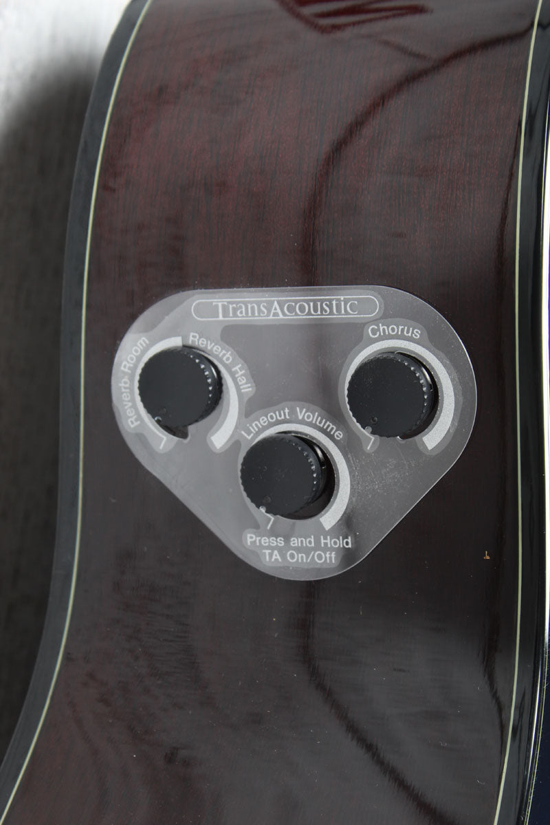 Yamaha TransAcoustic Concert Acoustic Electric Guitar Ultra Marine with Gig Bag