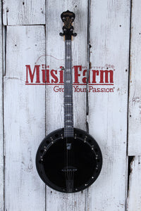 Deering Goodtime Blackgrass Banjo 5 String Resonator Banjo Black Satin Finish