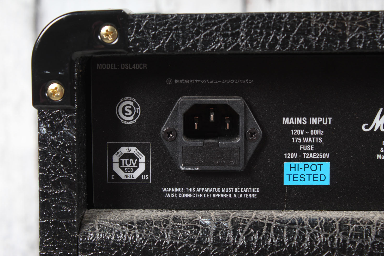 Marshall DSL40CR Electric Guitar Amplifier 40 Watt Tube Combo Amp w Footswitch