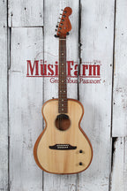 Fender Highway Series Parlor Acoustic Electric Guitar Natural w Deluxe Gig Bag