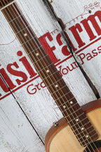 Fender Highway Series Parlor Acoustic Electric Guitar Natural w Deluxe Gig Bag