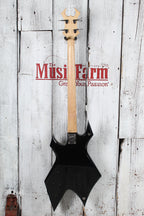 B.C. Rich Revenge Series Warlock Bass 4 String Electric Bass Guitar Onyx Finish