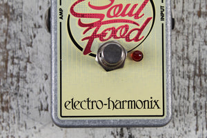 Electro Harmonix Soul Food Electric Guitar Overdrive Distortion Effects Pedal