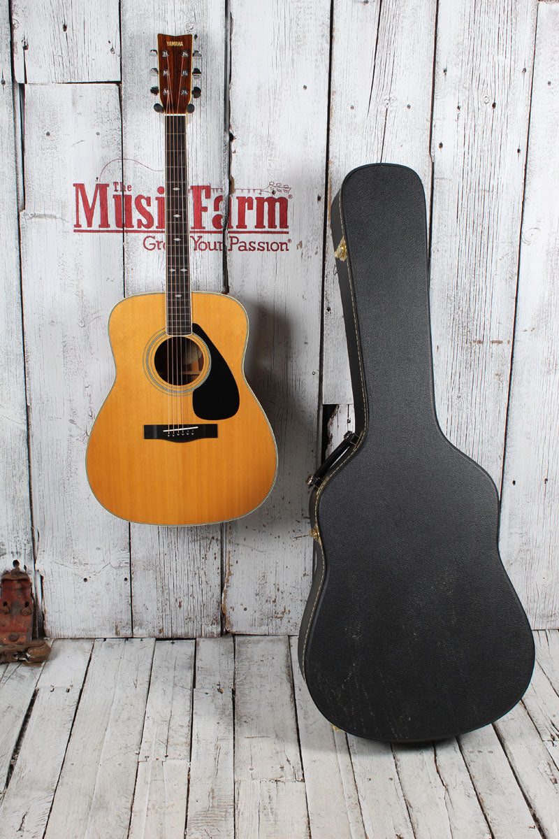 Yamaha Vintage 1980s FG-365SII Acoustic Electric Guitar with Hardshell Case Secondary image