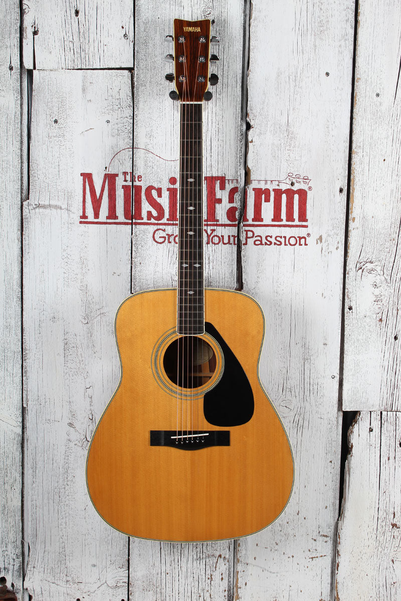 Yamaha Vintage 1980s FG-365SII Acoustic Electric Guitar with Hardshell Case