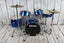 ddrum D1 Junior Complete 5 Piece Drum Set with Cymbals Police Blue