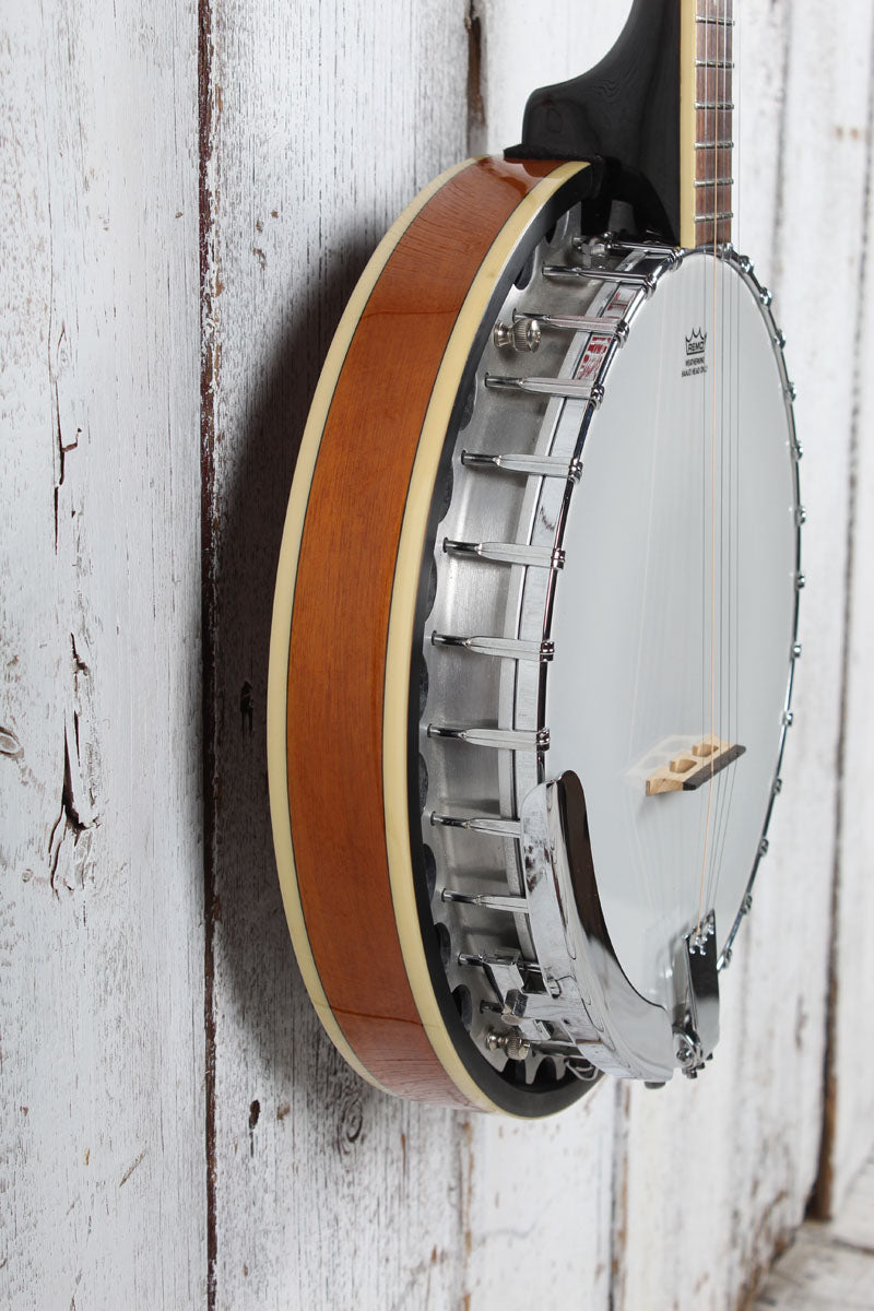 Washburn B9 Americana Series 5 String Resonator Back Banjo Gloss Sunburst