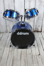 ddrum D1 Junior Complete 5 Piece Drum Set with Cymbals Police Blue