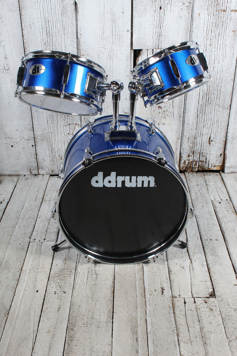 ddrum D1 Junior Complete 5 Piece Drum Set with Cymbals Police Blue