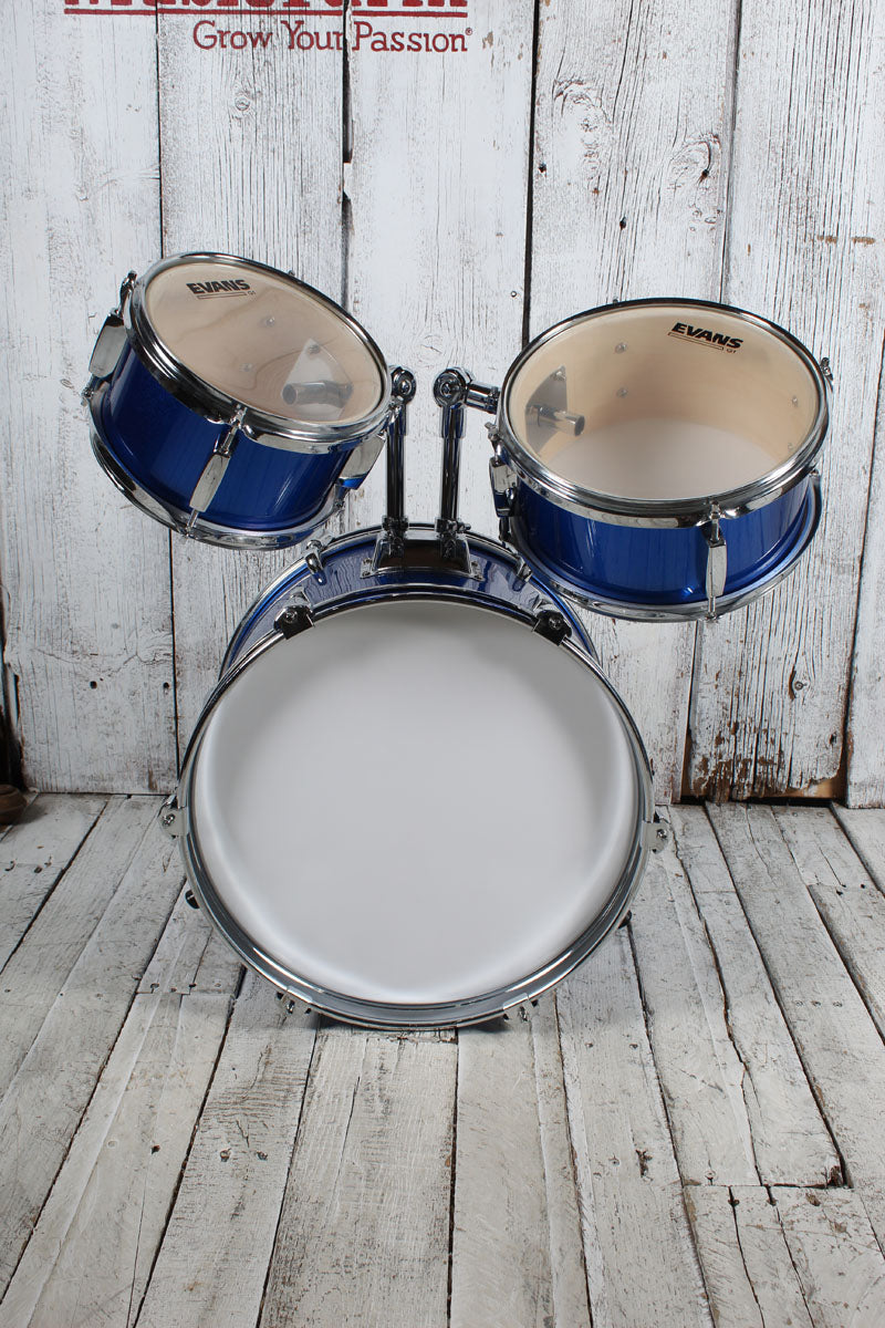 ddrum D1 Junior Complete 5 Piece Drum Set with Cymbals Police Blue