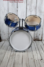 ddrum D1 Junior Complete 5 Piece Drum Set with Cymbals Police Blue