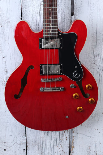 Epiphone 2011 Dot Semi Hollow Body Electric Guitar Cherry with Hardshell Case