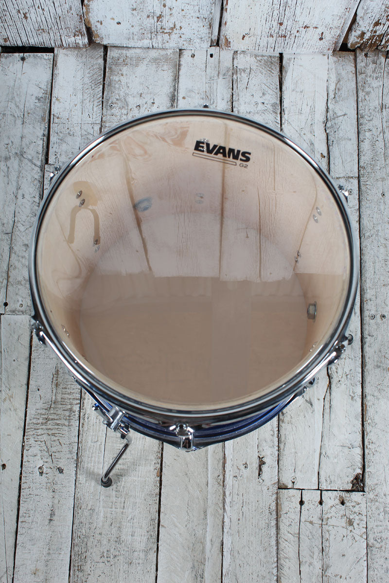 ddrum D1 Junior Complete 5 Piece Drum Set with Cymbals Police Blue