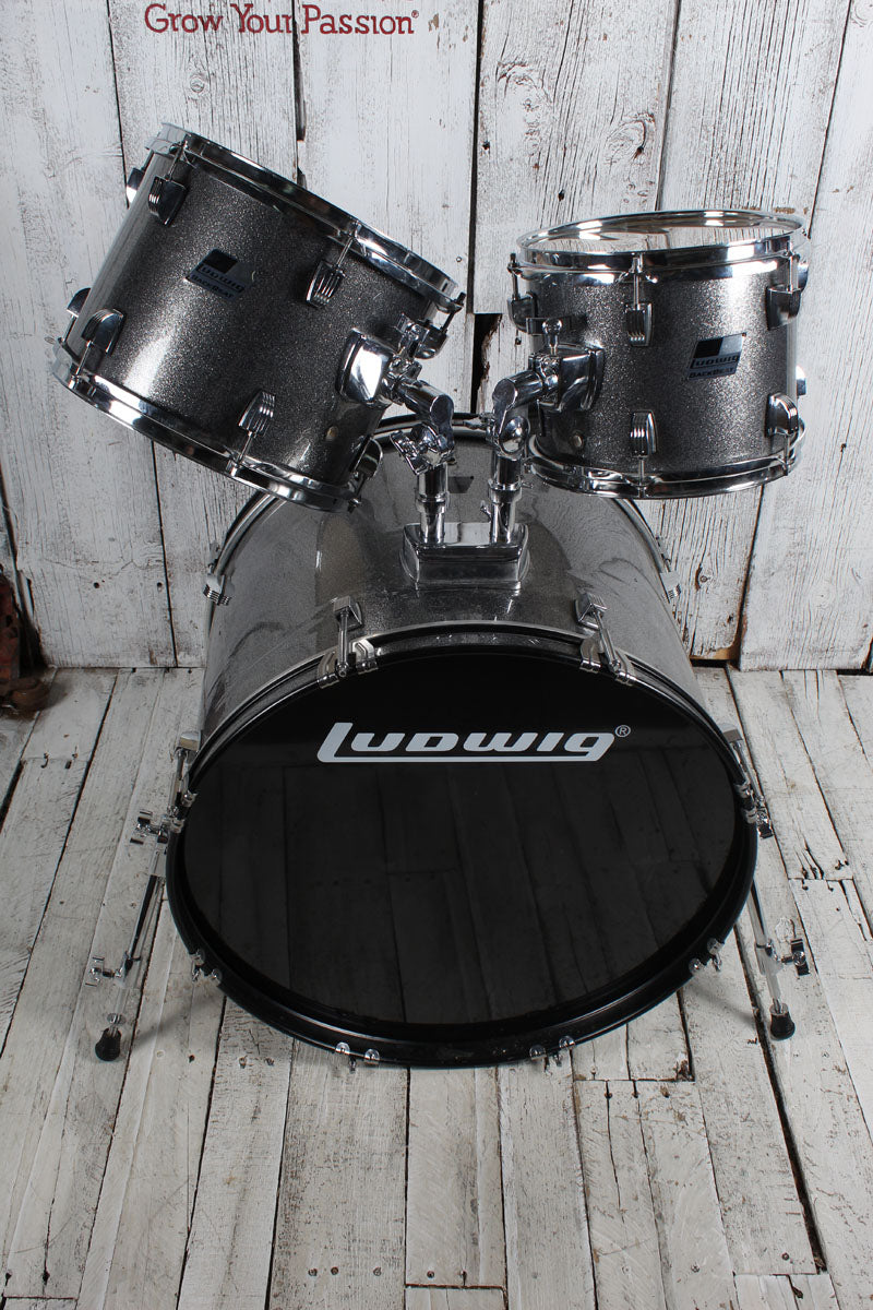 Ludwig BackBeat Drum Kit 5 Piece Drum Kit with Hardware and Cymbals