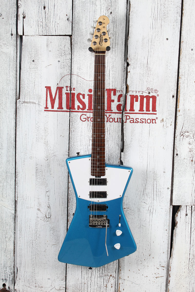 Sterling by Music Man St Vincent STV60 Electric Guitar Vincent Blue Finish Secondary image