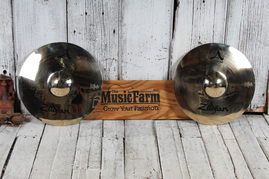 Zildjian A Custom 14 Inch Hi Hat Drum Cymbals Pair A20511