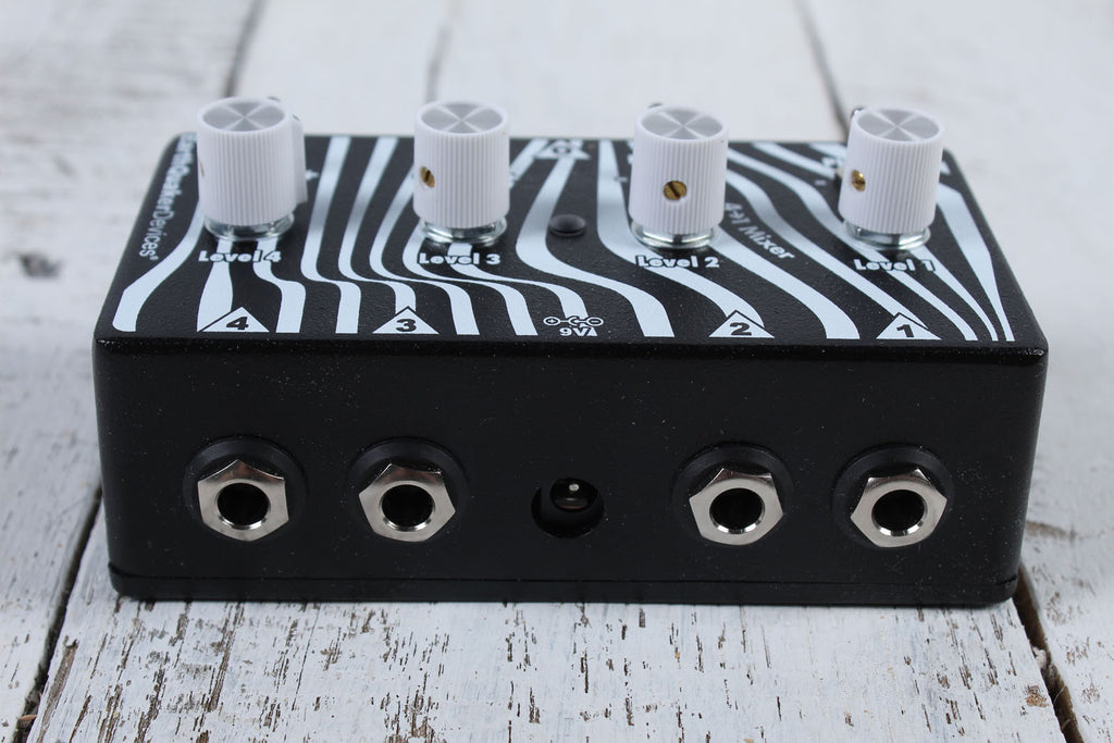 EarthQuaker Four to One Mixer Pedal Mixer Guitar Pedal with 4 Level Controls