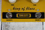 King of Blues Tone City Dual Overdrive Pedal Electric Guitar Overdrive Effects Pedal