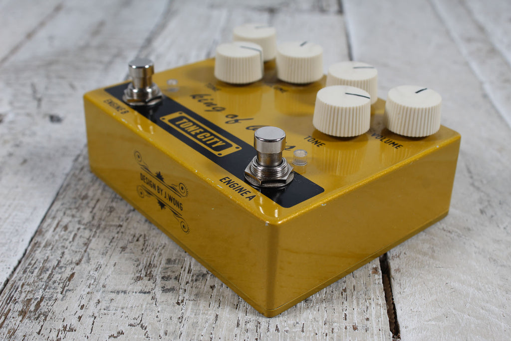 King of Blues Tone City Dual Overdrive Pedal Electric Guitar Overdrive Effects Pedal