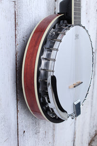 Dean Backwoods 6 Banjo BW6 6 String Resonator Back Banjo Natural
