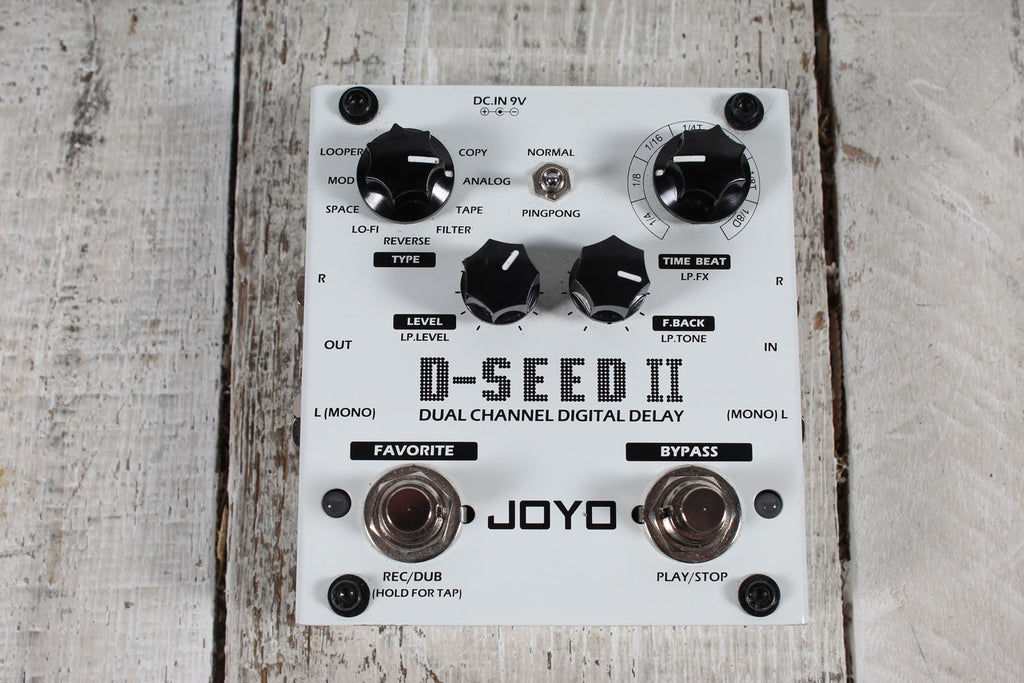 Joyo D-Seed II Stereo Delay Pedal Electric Guitar Effects Pedal