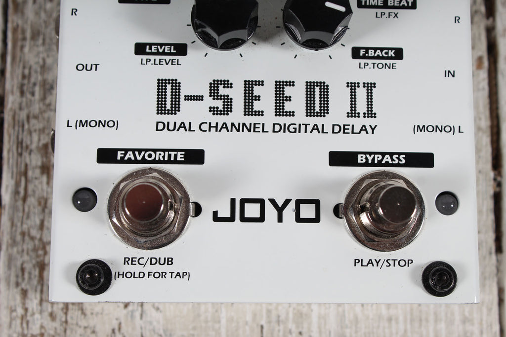 Joyo D-Seed II Stereo Delay Pedal Electric Guitar Effects Pedal