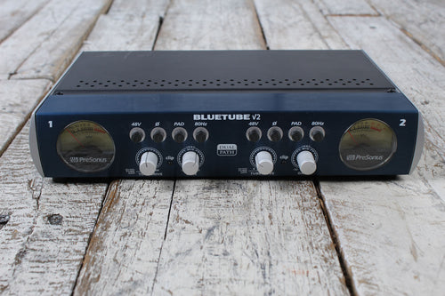 PreSonus BlueTube DP V2 Dual Path Mic/Instrument Preamplifier with Power Supply