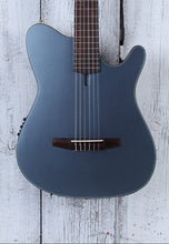 Load image into Gallery viewer, Ibanez FRH10N Thinline Nylon Acoustic Electric Guitar Indigo Blue Metallic