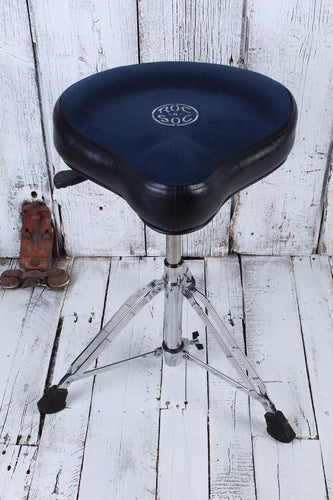 Roc N Soc Nitro Drum Throne with Hugger Seat Drum Throne Blue