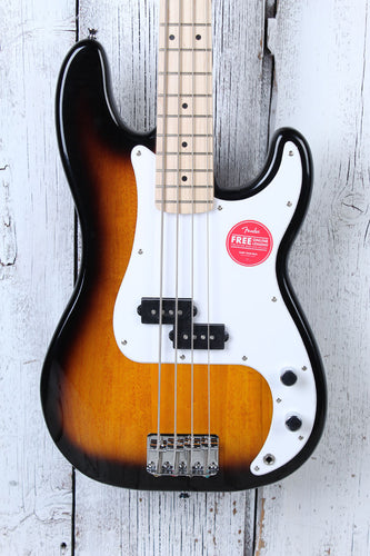 Fender Squier Sonic Precision Bass 4 String Electric Bass Guitar 2 Color Sunburst