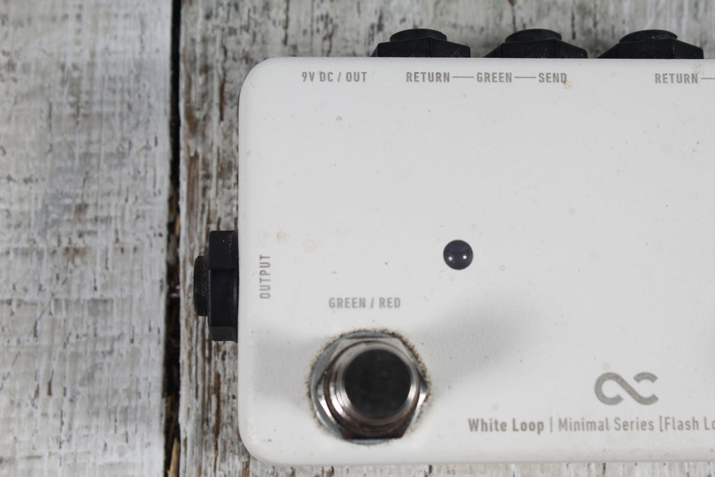 One Control Minimal Series White Loop Pedal Looper and A/B Switch Electric Guitar Effects Pedal