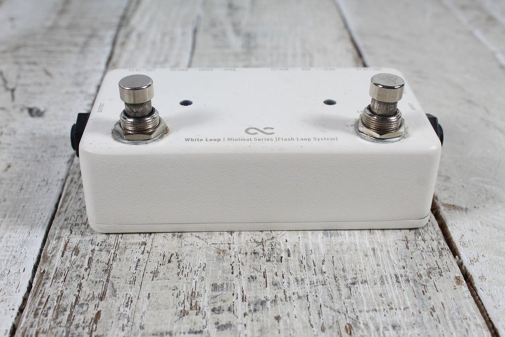 One Control Minimal Series White Loop Pedal Looper and A/B Switch Electric Guitar Effects Pedal