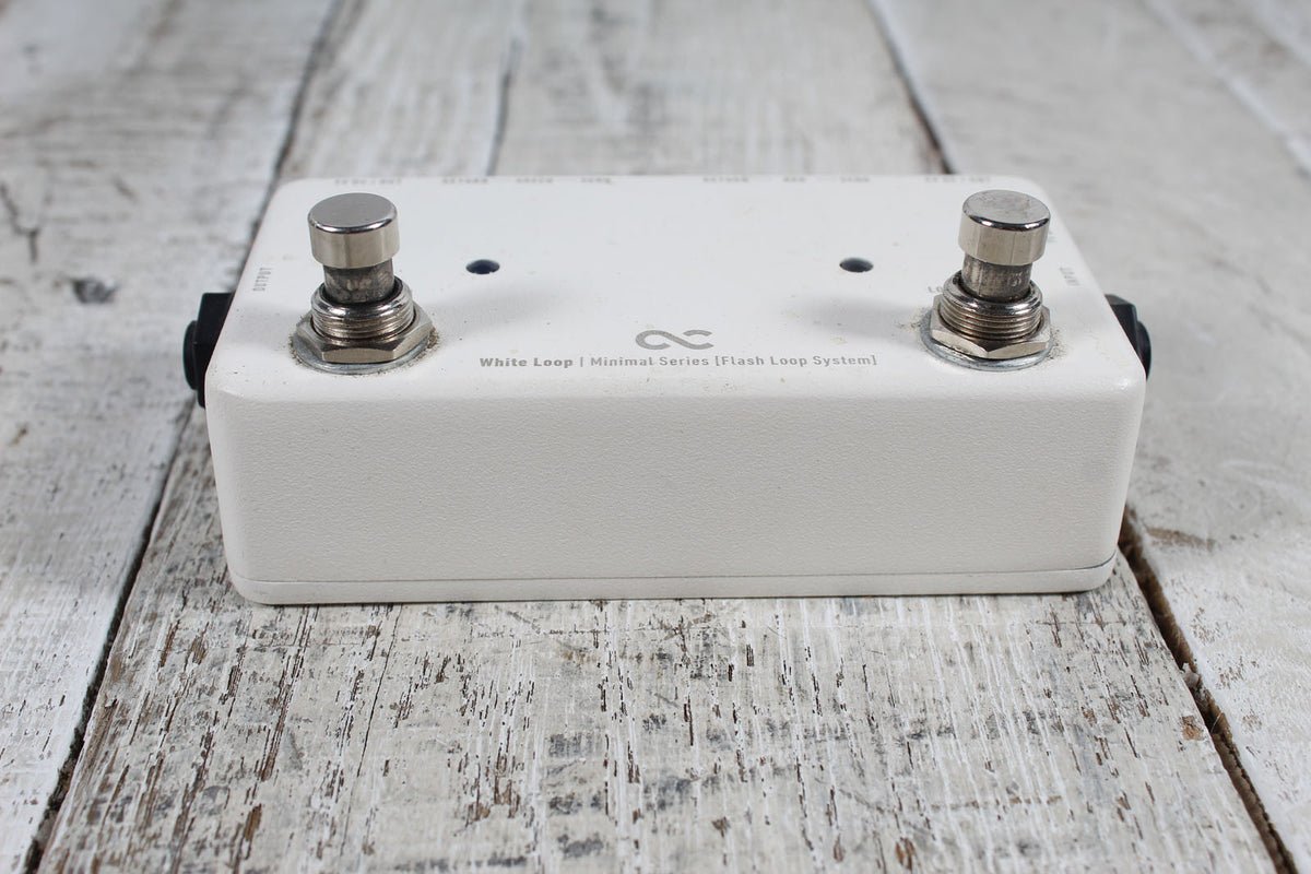 One Control Minimal Series White Loop Pedal Looper and A/B Switch Electric Guitar Effects Pedal