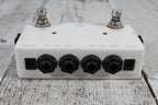 One Control Minimal Series White Loop Pedal Looper and A/B Switch Electric Guitar Effects Pedal