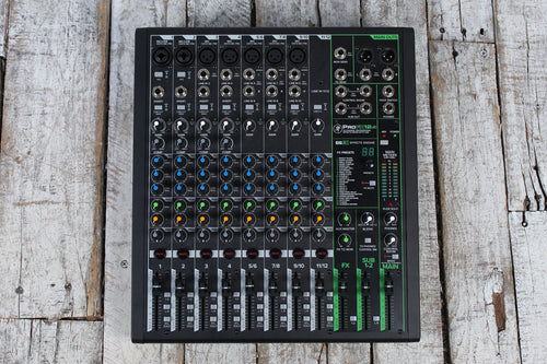 Mackie ProFX12v3 12 Channel Compact Mixer with USB and Effects with Gig Bag