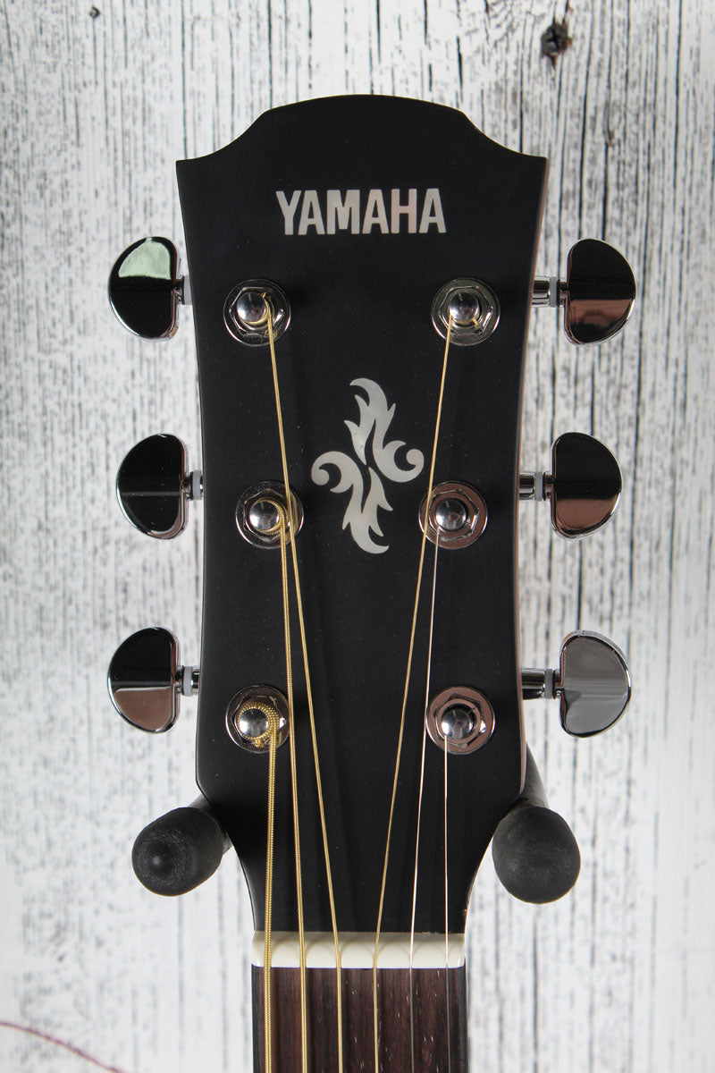 Yamaha APX600M Thinline Cutaway Acoustic Electric Guitar Smokey Black Finish