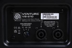 Ampeg Venture VB-210 Electric Bass Guitar Amplifier Cabinet 2x10 300W Bass Cab