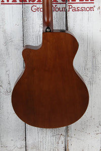 Yamaha APX600M Thinline Cutaway Acoustic Electric Guitar Smokey Black Finish