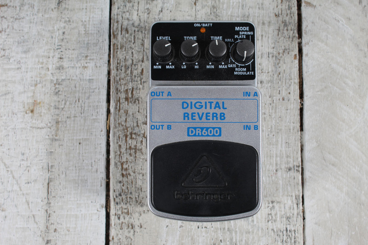Behringer DR600 Digital Reverb Effects Pedal Electric Guitar Reverb Effects Pedal