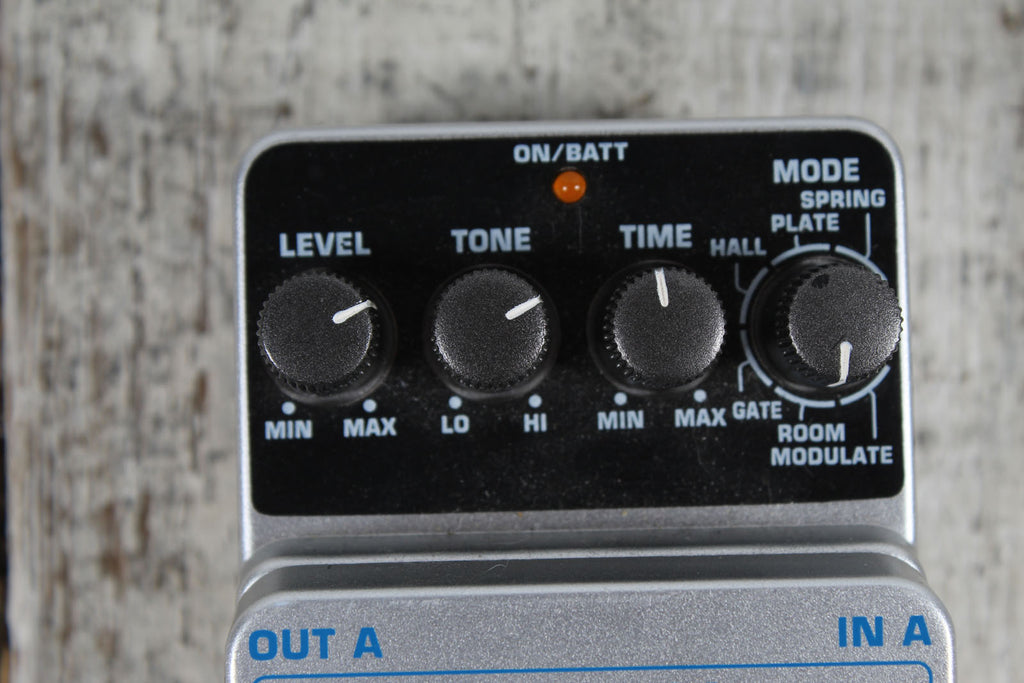 Behringer DR600 Digital Reverb Effects Pedal Electric Guitar Reverb Effects Pedal