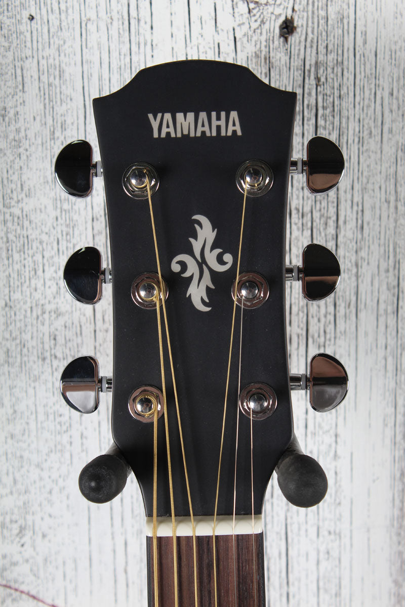 Yamaha APX600M Thinline Cutaway Acoustic Electric Guitar Smokey Black Finish
