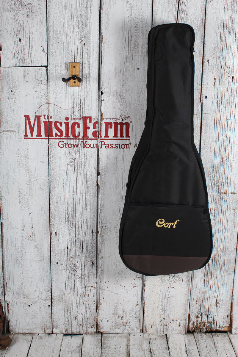 Cort Earth Pack Open Pore Acoustic Guitar Package with Gig Bag / Tuner / Strap / Picks