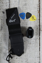 Cort Earth Pack Open Pore Acoustic Guitar Package with Gig Bag / Tuner / Strap / Picks